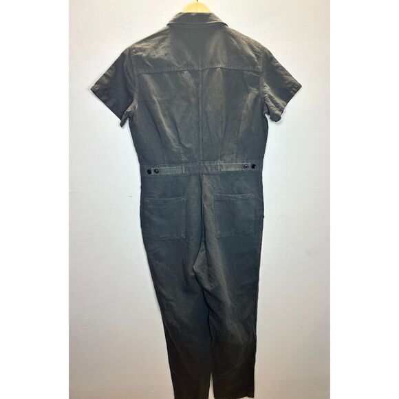Outer Known Women's Size S Storm Sea Jumpsuit Button Front EUC - Picture 6 of 13